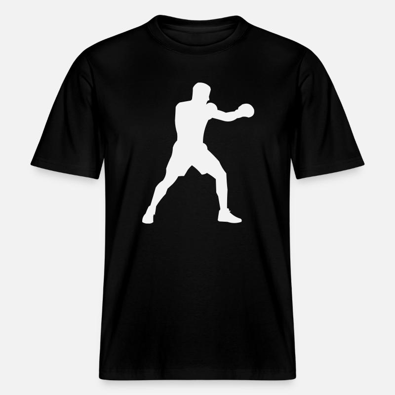 Boxsilhouette Kraftschub -  RELAXED FIT Unisex Organic T-Shirt - Schwarz