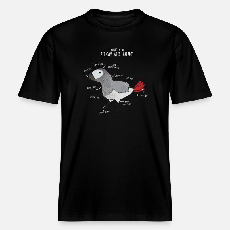 Ball Python Anatomy - RELAXED FIT Unisex Organic T-Shirt - black