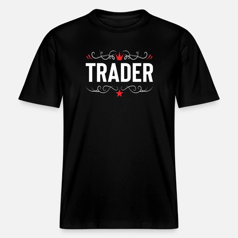 Trader Beruf - RELAXED FIT Unisex Organic T-Shirt - Schwarz