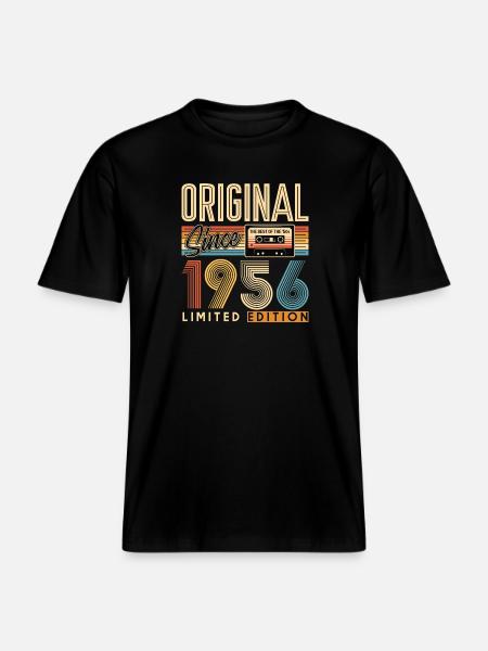 70e anniversaire, 70 ans - T-shirt unisexe RELAXED FIT en coton bio - noir