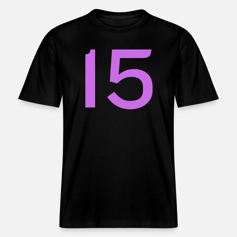 15 -  T-shirt unisexe RELAXED FIT en coton bio - noir