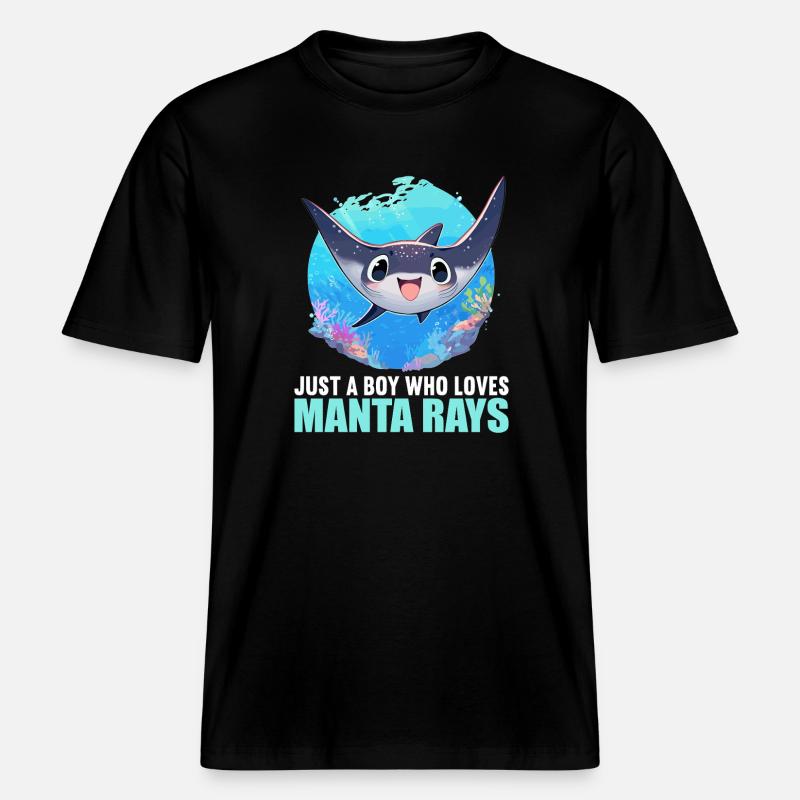 Rays Manta Rays -  RELAXED FIT Unisex Organic T-Shirt - black