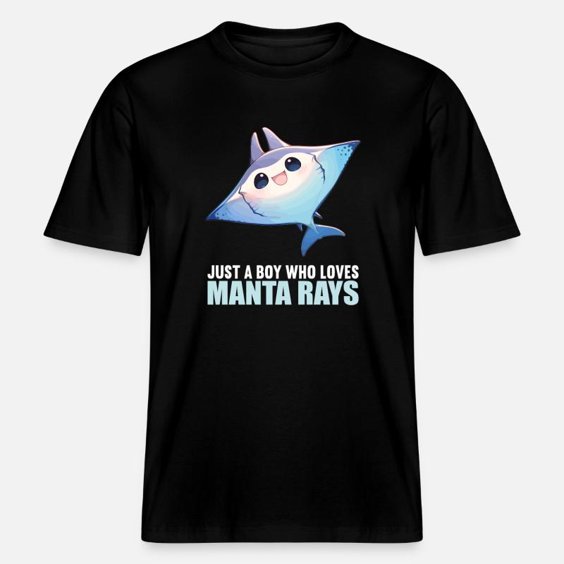 Rays Manta Rays -  RELAXED FIT Unisex Organic T-Shirt - black