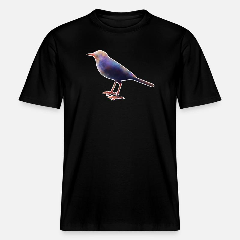 Bergeronnette.1 -  T-shirt unisexe RELAXED FIT en coton bio - noir