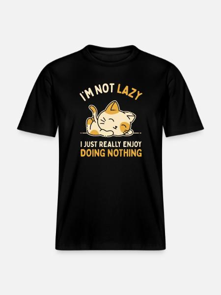 J’aime vraiment ne rien faire - T-shirt unisexe RELAXED FIT en coton bio - noir