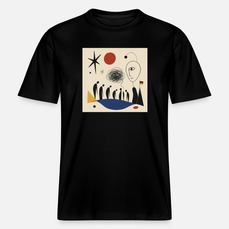 République fragile -  T-shirt unisexe RELAXED FIT en coton bio - noir