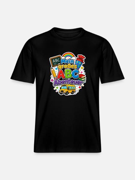 Schulkind 2026 Einschulung 2026 Schulanfang - RELAXED FIT Unisex Organic T-Shirt - Schwarz