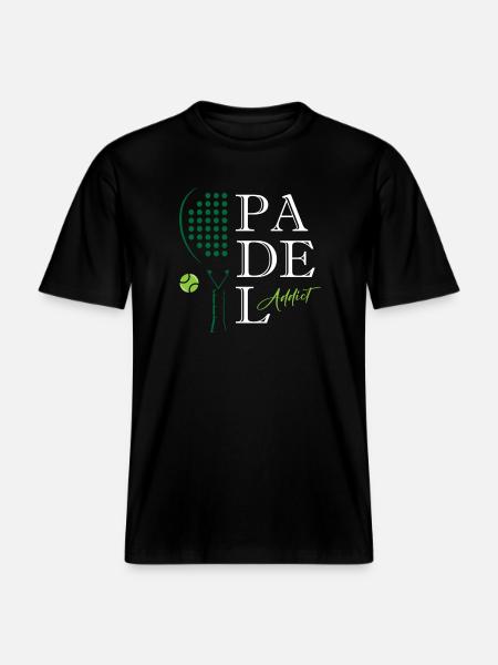Padel_Addict - RELAXED FIT Unisex Organic T-Shirt - Schwarz