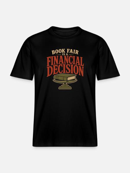 Buchmesse-geschenk Für Finanziell Geschädigte - RELAXED FIT Unisex Organic T-Shirt - Schwarz