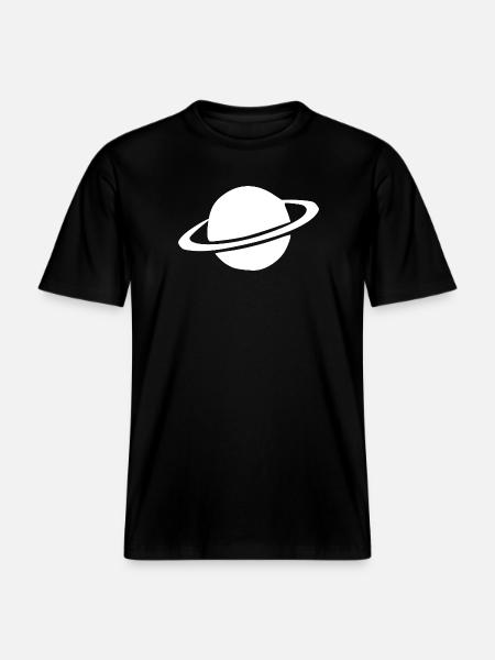 Space Astronaut Gift -  RELAXED FIT Unisex Organic T-Shirt - black