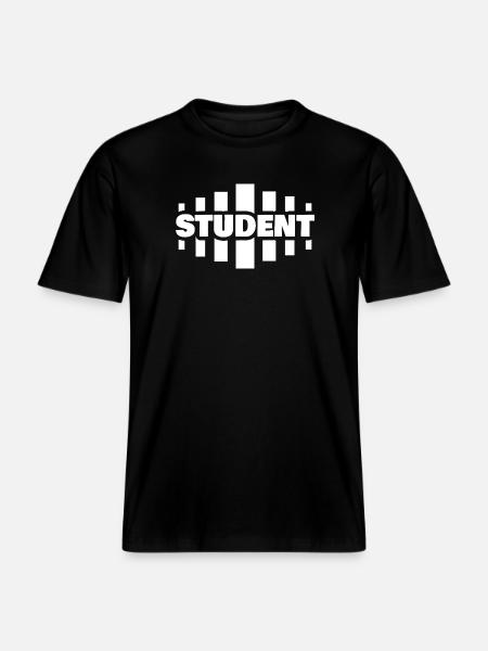 Étudiant - T-shirt unisexe RELAXED FIT en coton bio - noir