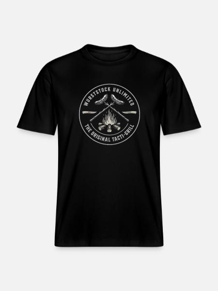 Original Tactical Grill Emblem -  RELAXED FIT Unisex Organic T-Shirt - black