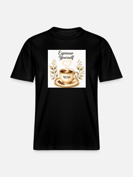 expressoyourself -  RELAXED FIT Unisex Organic T-Shirt - black