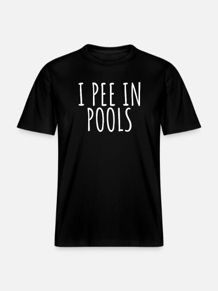 Poolside Truth Hand-Drawn Text - RELAXED FIT Unisex Organic T-Shirt - black