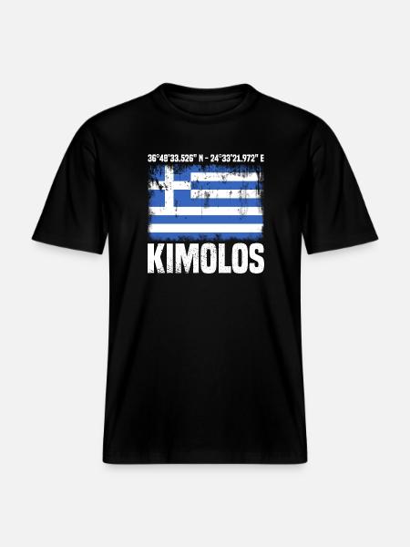 Kimolos Coordinates - RELAXED FIT Unisex Organic T-Shirt - black
