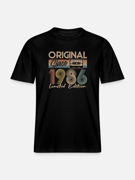 40th birthday, 40 years -  RELAXED FIT Unisex Organic T-Shirt - black