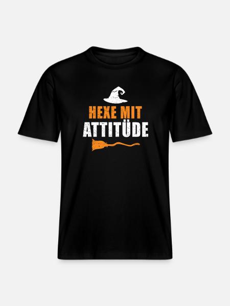 Hexe Mit Attitüde - RELAXED FIT Unisex Organic T-Shirt - Schwarz