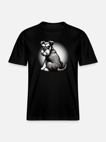 Schnauzer Giant Schnauzer Schnauzer Owner - RELAXED FIT Unisex Organic T-Shirt - black