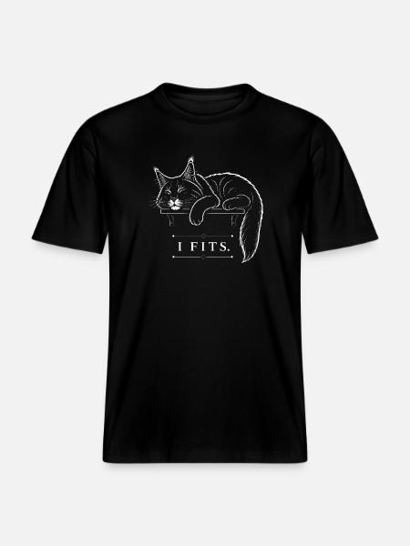 Maine Coon – I Fits - RELAXED FIT Unisex Organic T-Shirt - black