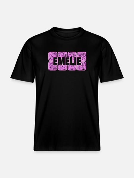 Geschenk für Emelie -  RELAXED FIT Unisex Organic T-Shirt - Schwarz