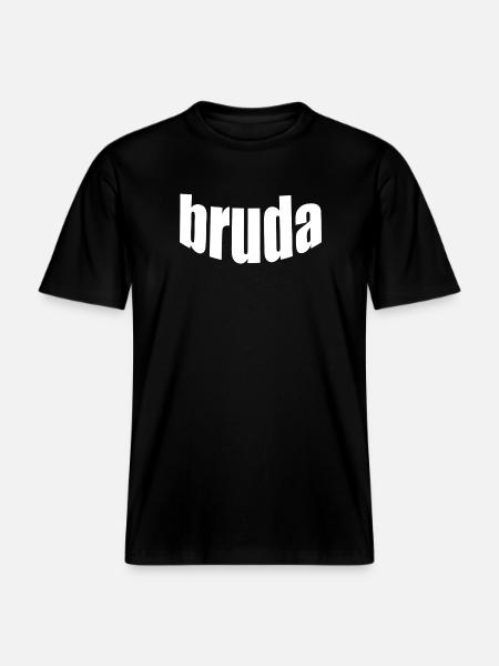 Bruda - T-shirt unisexe RELAXED FIT en coton bio - noir