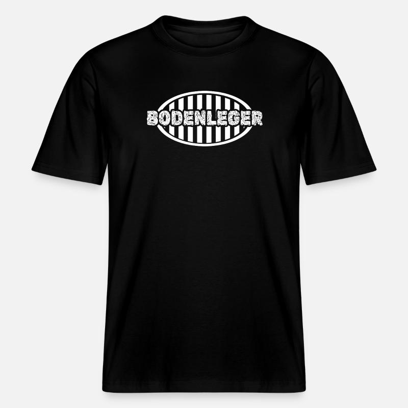 Couche de sol de travail -  T-shirt unisexe RELAXED FIT en coton bio - noir