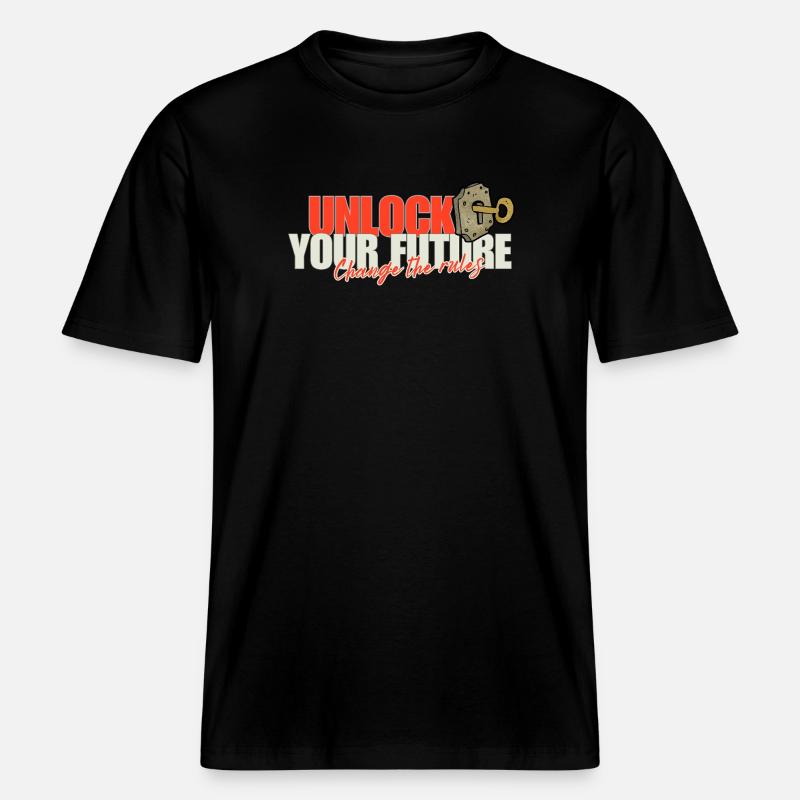 Unlock Your Future Rules -  T-shirt unisexe RELAXED FIT en coton bio - noir