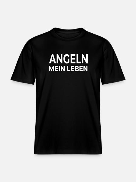 Pêche - T-shirt unisexe RELAXED FIT en coton bio - noir