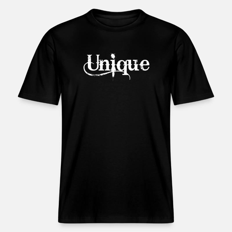 Unique Einzigartig Unikat Selbstwert Einzig Artig - RELAXED FIT Unisex Organic T-Shirt - Schwarz