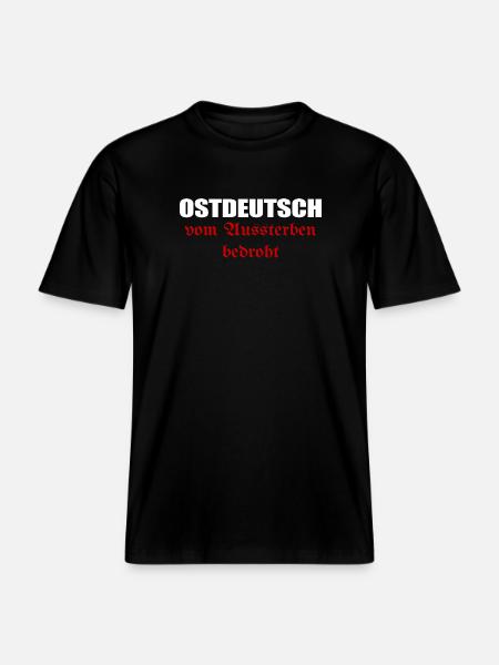 East Germans threatened with extinction - RELAXED FIT Unisex Organic T-Shirt - black