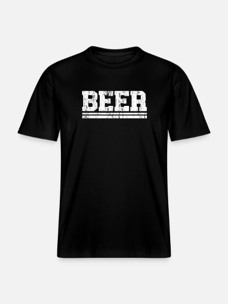 Trendiges Bierkunst-Design für T-Shirts -  RELAXED FIT Unisex Organic T-Shirt - Schwarz