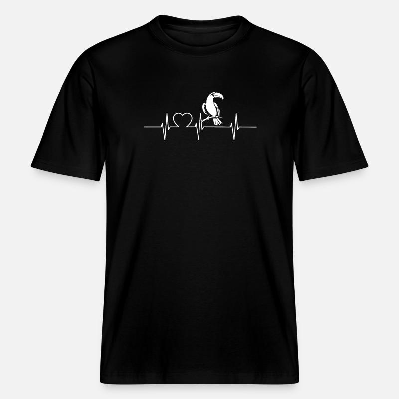 Toucans Toucan -  T-shirt unisexe RELAXED FIT en coton bio - noir