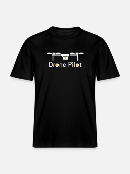 Drone Pilot - T-shirt unisexe RELAXED FIT en coton bio - noir