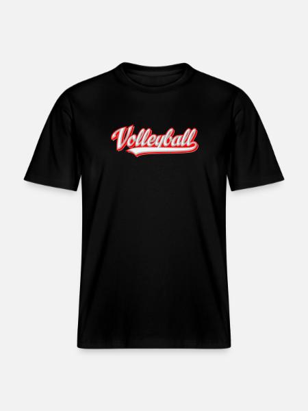 Volleyball - RELAXED FIT Unisex Organic T-Shirt - black