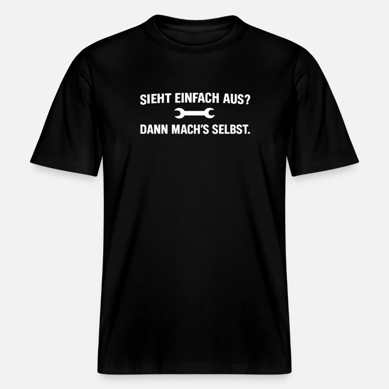 T-shirt Craftsman – Faites-le vous-même -  T-shirt unisexe RELAXED FIT en coton bio - noir