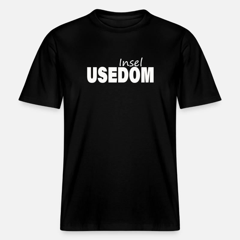 UTILISATION -  T-shirt unisexe RELAXED FIT en coton bio - noir