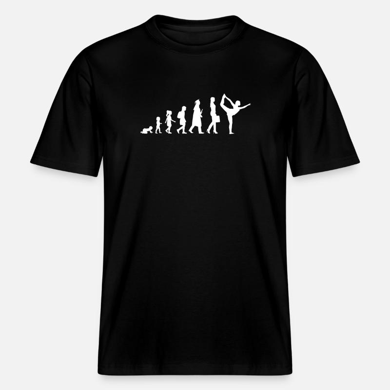 Kind zu Yogini Evolution -  RELAXED FIT Unisex Organic T-Shirt - Schwarz