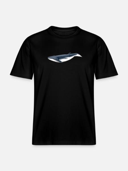 baleine Bebe Bryde - Bébé Baleine -  T-shirt unisexe RELAXED FIT en coton bio - noir