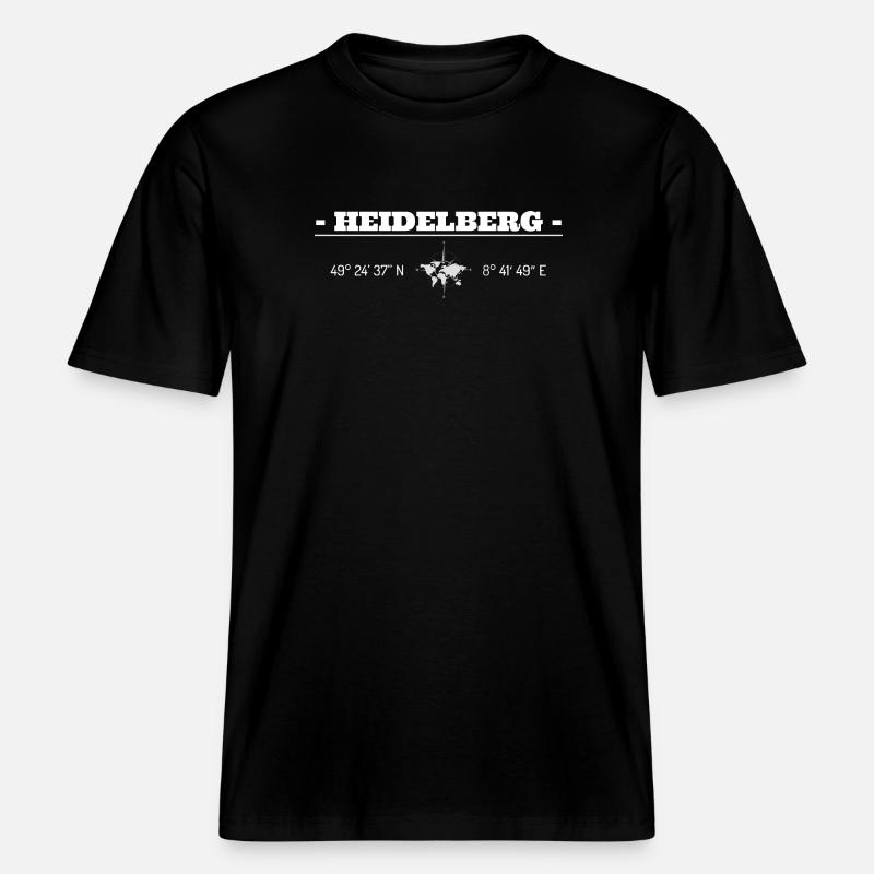 Coordinates Heidelberg -  RELAXED FIT Unisex Organic T-Shirt - black