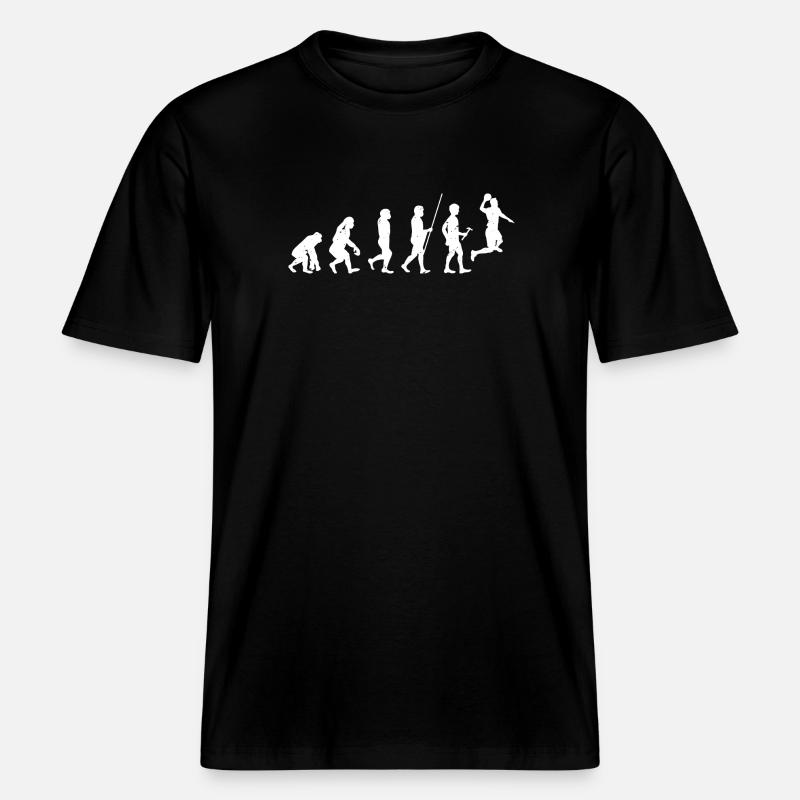 Techno Evolution Silhouettes -  T-shirt unisexe RELAXED FIT en coton bio - noir
