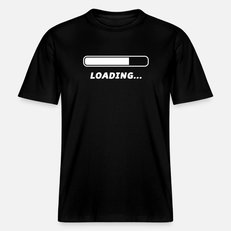 Loading -  RELAXED FIT Unisex Organic T-Shirt - Schwarz