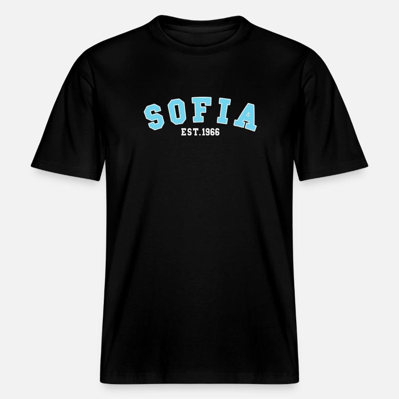 Sofia fondée en 1966 -  T-shirt unisexe RELAXED FIT en coton bio - noir
