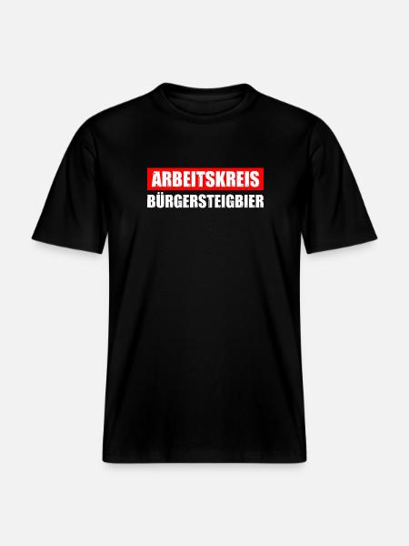 Arbeitskreis Bürgersteigbier Ortskontrollfahrt OKF - RELAXED FIT Unisex Organic T-Shirt - Schwarz