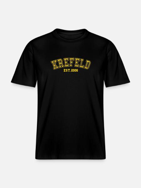 Krefeld Est. 2006 - RELAXED FIT Unisex Organic T-Shirt - black