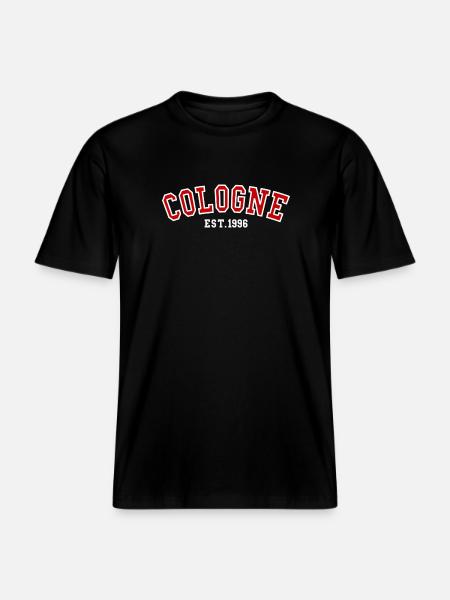 Cologne Est. 1996 -  RELAXED FIT Unisex Organic T-Shirt - black