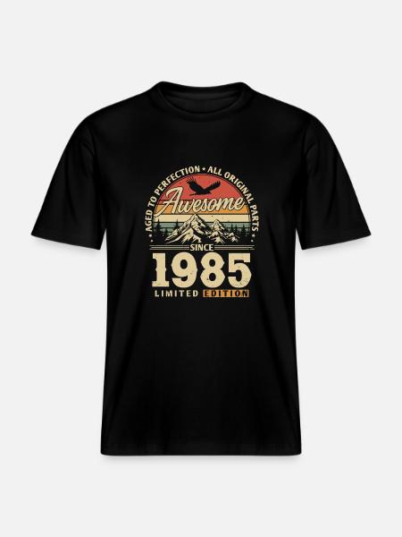 Great since 1985 - RELAXED FIT Unisex Organic T-Shirt - black
