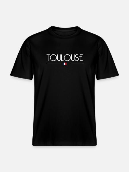 Toulouse - RELAXED FIT Unisex Organic T-Shirt - black