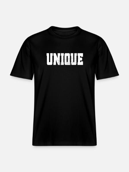 unique unique unique self-worth unique - RELAXED FIT Unisex Organic T-Shirt - black