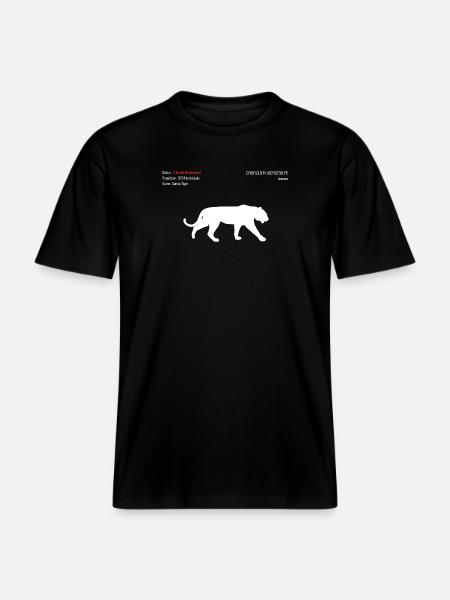 Tiger -  RELAXED FIT Unisex Organic T-Shirt - black