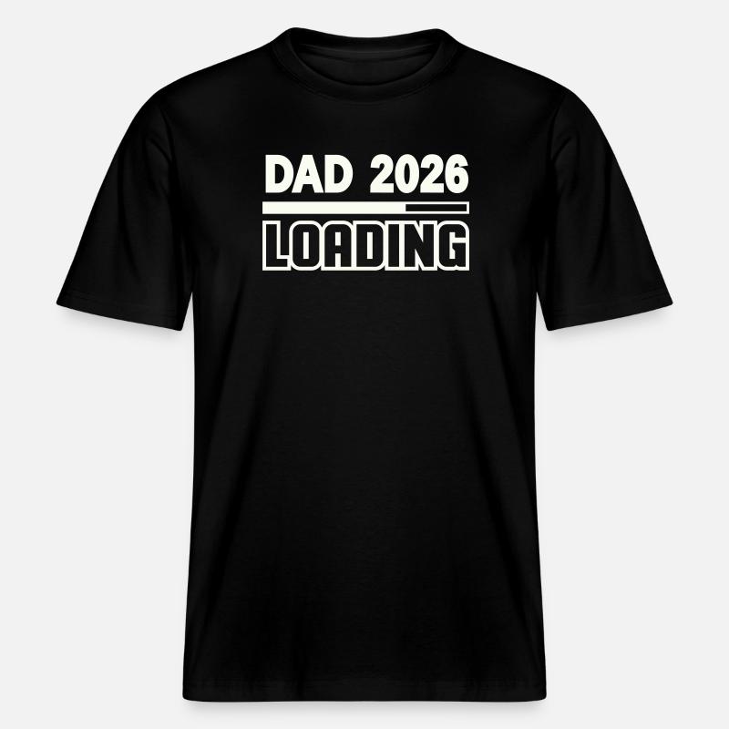 dad_2026_loading- -  T-shirt unisexe RELAXED FIT en coton bio - noir